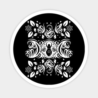 Triple Moon Goddess Magnet